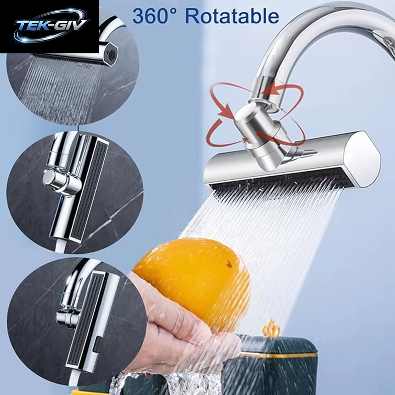 Neue Küche Wasserfall Drei-Modus Universal Schwenk Verlängerung Wasserhahn Spritzwassergeschützte Düse Waschbecken Multi-Funktion
