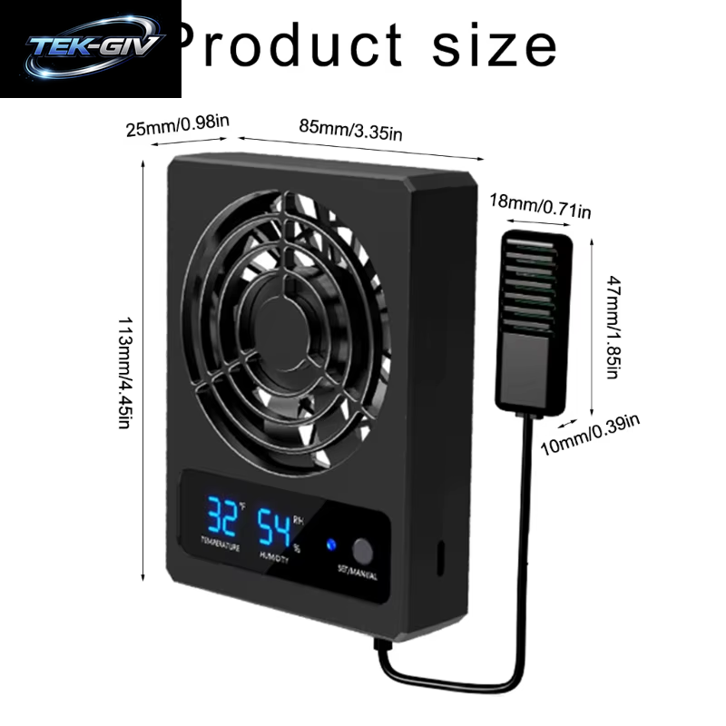 Terrarienventilator, Kühlventilator, Reptilien, Tanks, Hängende Luftkühler, Automatische Terrarien, Kühler, Temperaturregelung, Ventilator