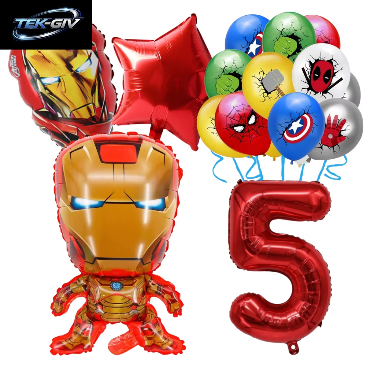 The Avengers Marvel Superheld Hulk Spider-Man Iron Man Ballon Latex Digitalballon Geburtstagsparty Babyparty the Avengers