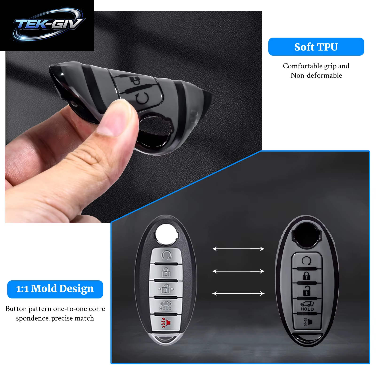 Weiches Tpu-Schlüsseletui Für Nissan Infiniti Rogue Altima Quest Pathfinder Sentra Patrol CIMA Fuga Armada Teana Murano Titan Autoschlüssel
