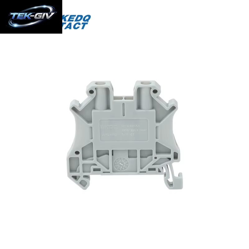 10 Stück UT 2,5 Din-Schienenklemmenblock 0,14–2,5 Mm2 Innensechskantschraube Installation 26–12 AWG Kupfer Verzinnter Drahtverbinder UT2.5