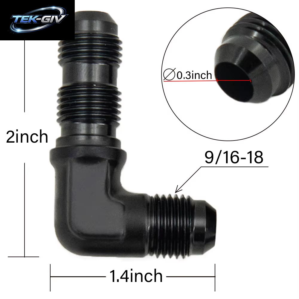 1Pcs AN6 Männlichen Zu AN6 Männlichen Zu AN6 Männlichen 90 Grad Schlauch Fitting Schott Mutter Für Tab Oder Wirewall