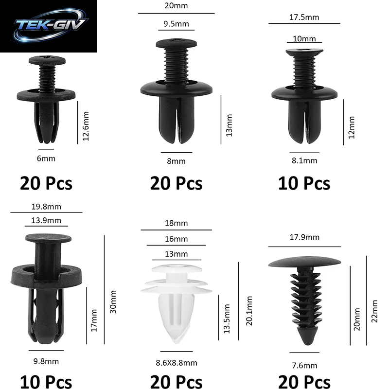 Universal Auto Befestigungen Clip Mixed Körper Push Automotive Klemmen Retainer Fußmatten Clips Auto Näher Tür Für Körper Reparatur Werkzeuge