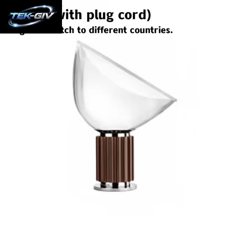 Italienische Glas-Led-Tischleuchte, Taccia Led-Tischlampe, Kreative Nachttischlampen Aus Glas, Nordische Schlafzimmer-Tischlampe