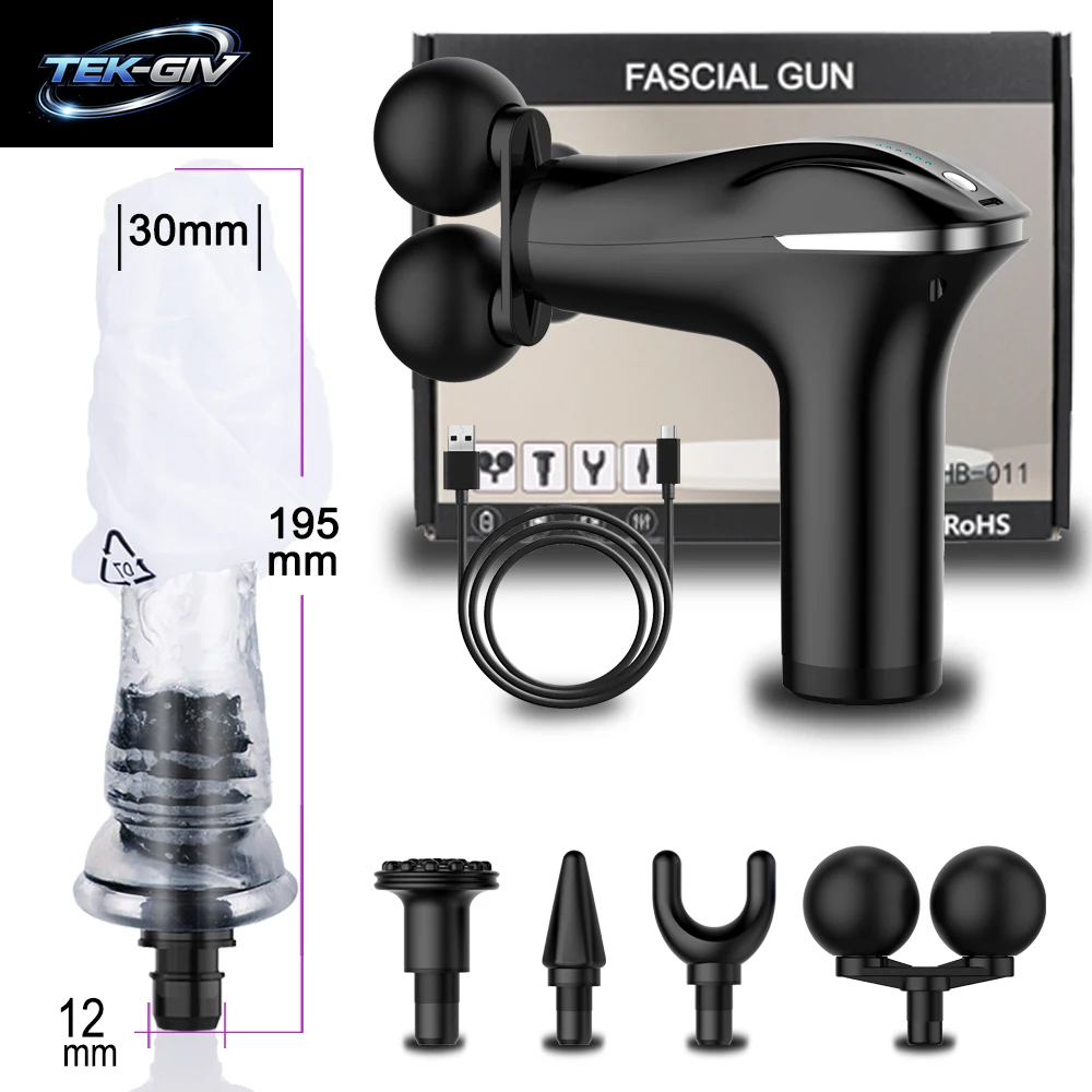 Faszienpistole Muskelmassagepistole Doppelkopf Deep Tissue Muscle Handheld Percussion Massagegerät Zur Linderung Von Körper-, Rücken- Und Nackenschmerzen