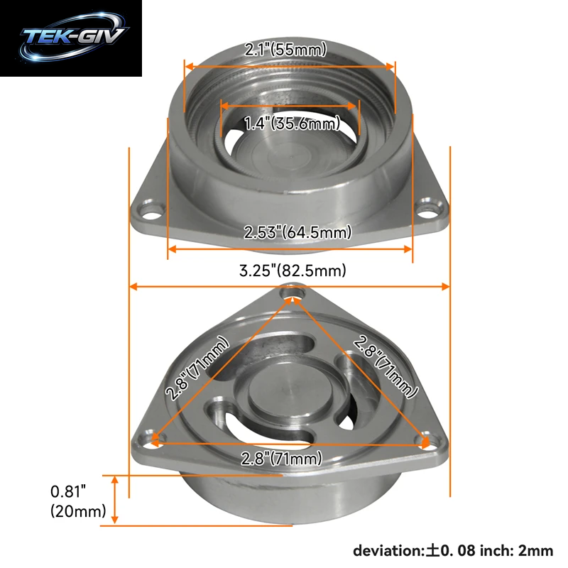 SSQV IV Blow off Ventil + Flanschadapter Passend Für Hyundai Genesis Coupe 2.0T 10-14 Sonata 2.0T/1.6T 11-17 Veloster 1.6T 13-17