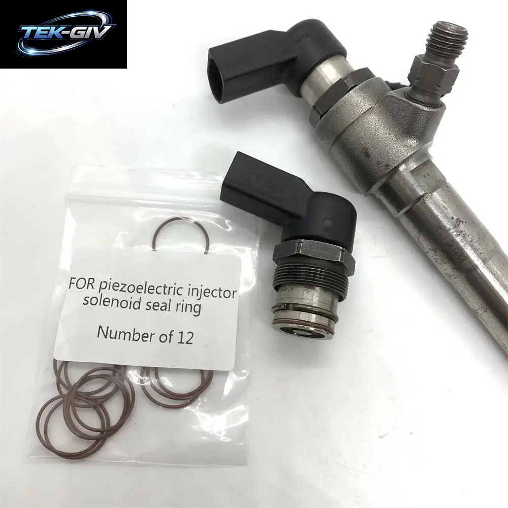 12PCS CRIN Piezo Injektor Magnetventil Dichtung Ring Dichtungen Reparatur Kits Für Simens