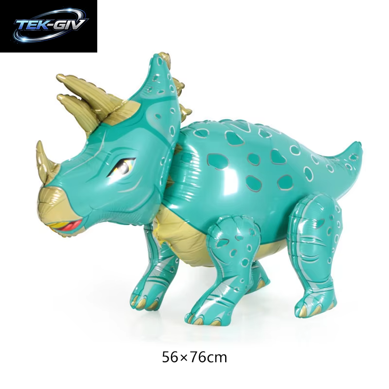 3D Stehender Dinosaurier Ballon Cartoon T Rex Dino Folienballon Für Party Dekoration Kindergeburtstag Partyzubehör