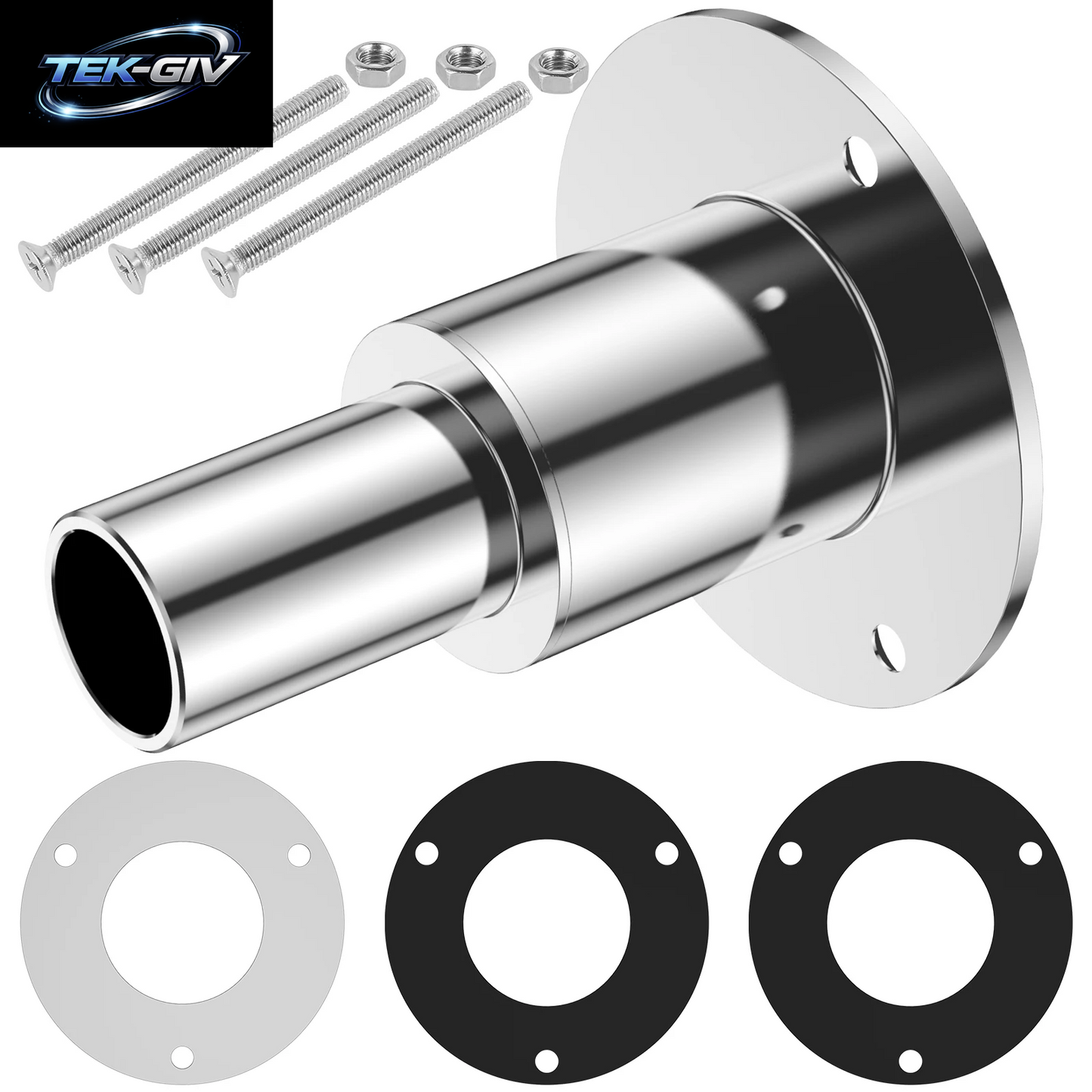 1/2 Stücke 316 Edelstahl Auspuffrohr Fitting Kit Fitting 24Mm Rohr Rohr Gerade Durch Rumpf Auspuffhaut Diesel Standheizung