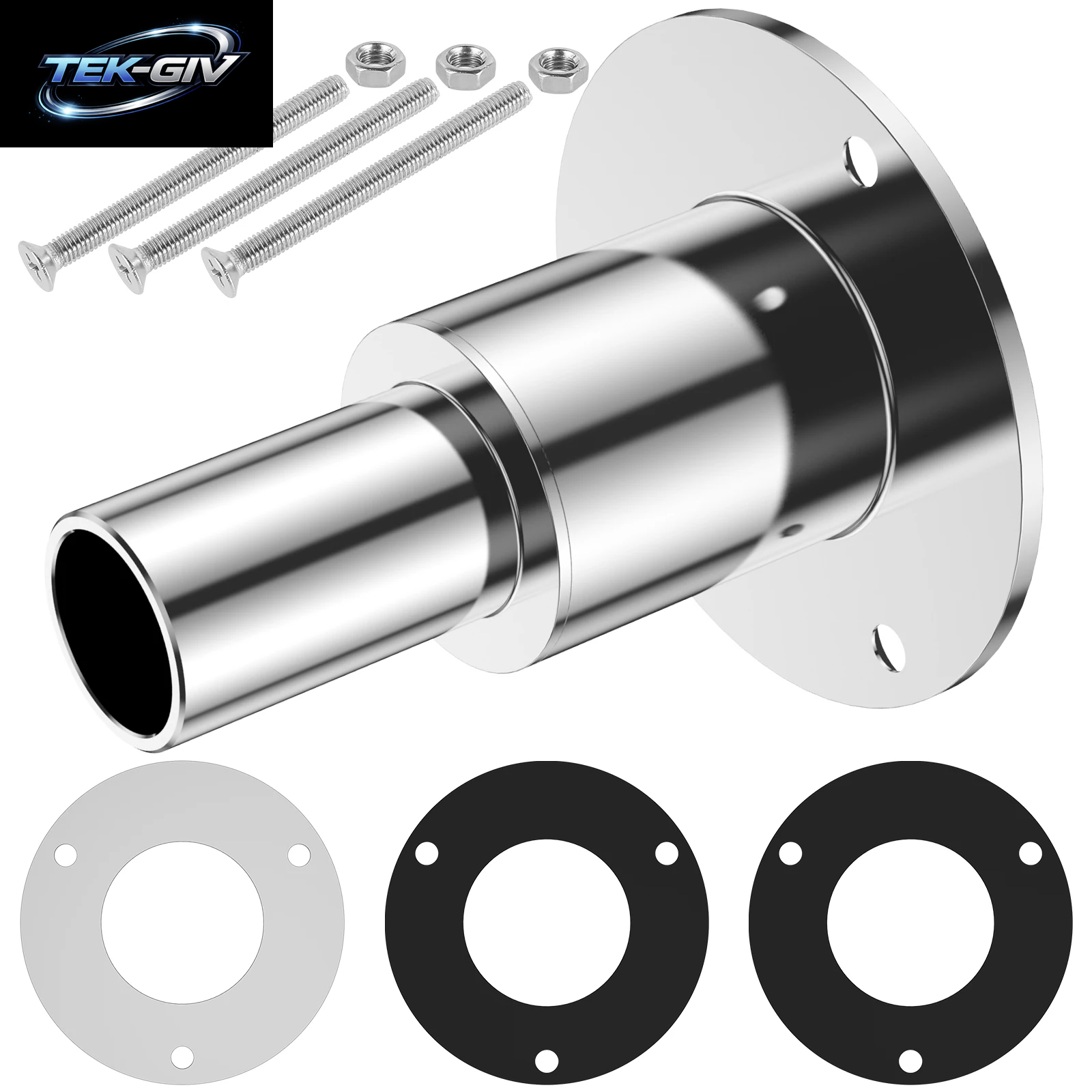 1/2 Stücke 316 Edelstahl Auspuffrohr Fitting Kit Fitting 24Mm Rohr Rohr Gerade Durch Rumpf Auspuffhaut Diesel Standheizung