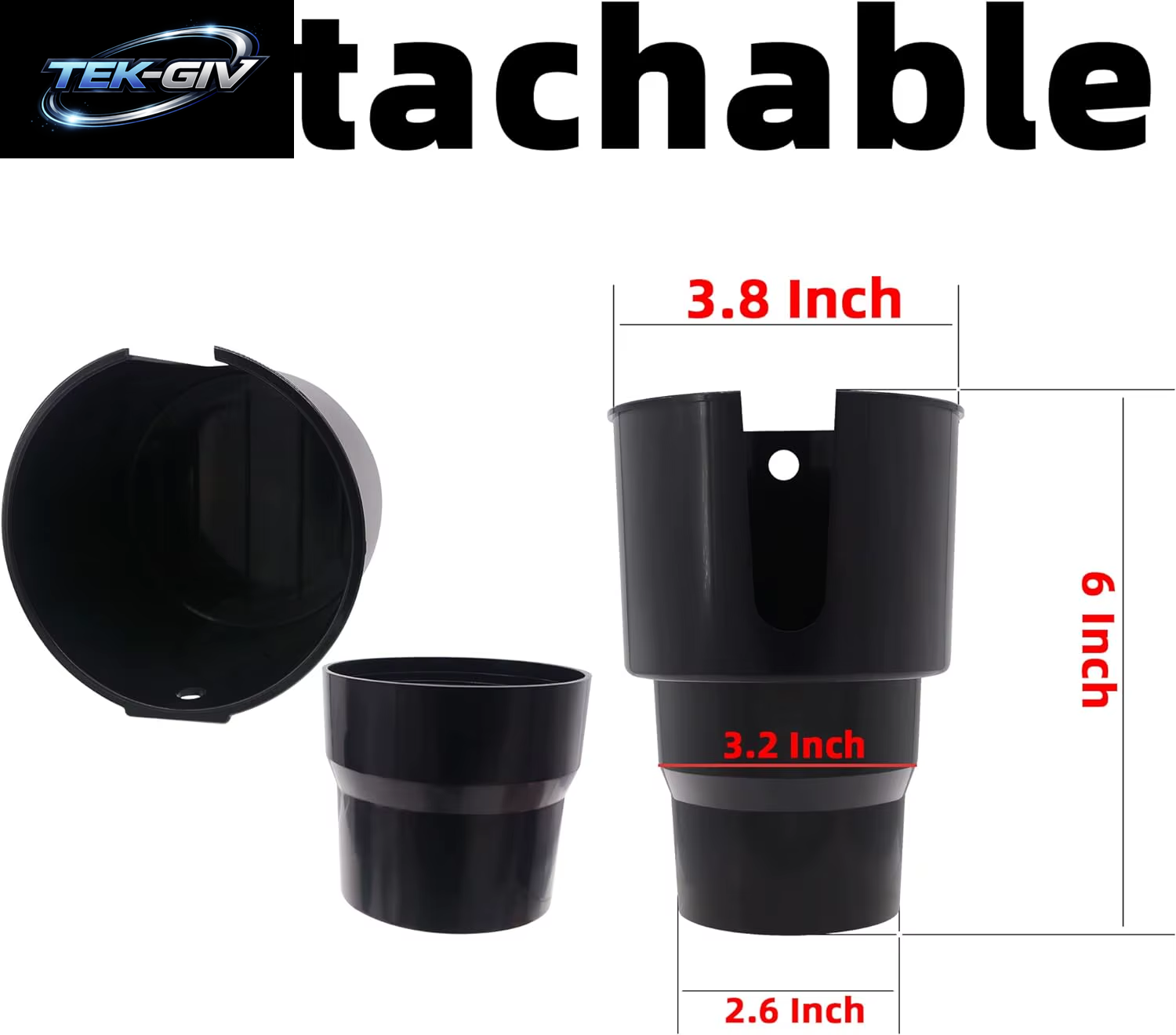 Adapter Für Große Auto Tassen Halter, Kompatibel Mit Hydro-Kolben 32Oz 40Oz Yeti 24/30/36Oz Nalgene 32Oz Kaffeetassen Große Flaschen