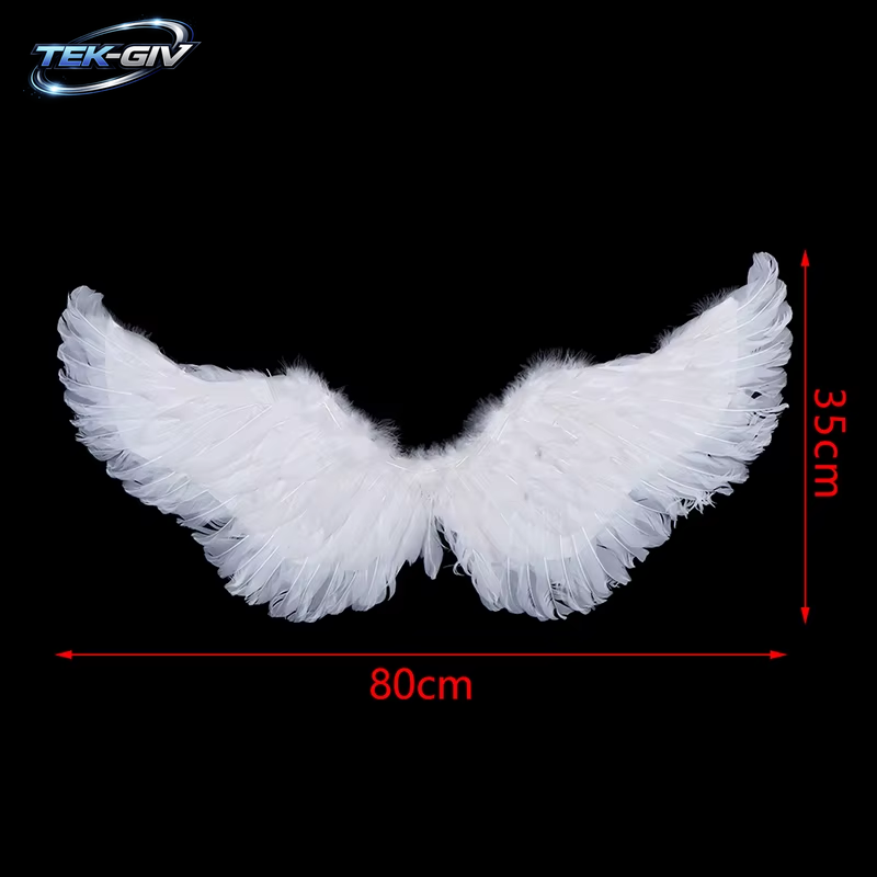 Kinder Erwachsene Party Schwalbe Weiße Engel Feder Flügel Halo Zauberstäbe Cosplay Elastische Riemen Hochzeit Halloween Weihnachten Geburtstag