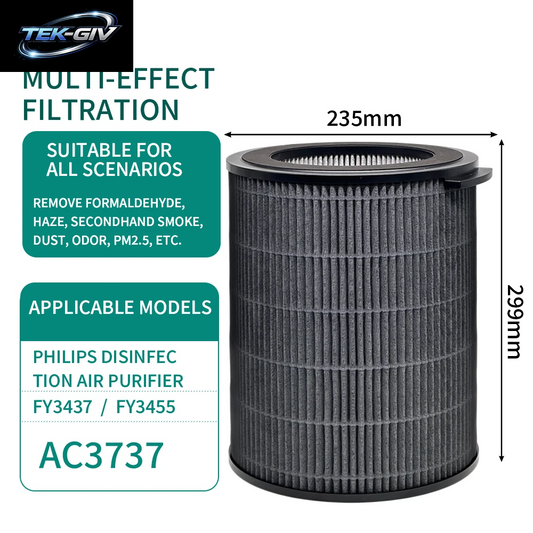 H13 PEPA, Anwendbar Für Philips Luftreiniger, Luftbefeuchter, 2-In-1, AC3737, Filtergitter Aus Kohlenstoffgewebe Mit FY3455/FY3437