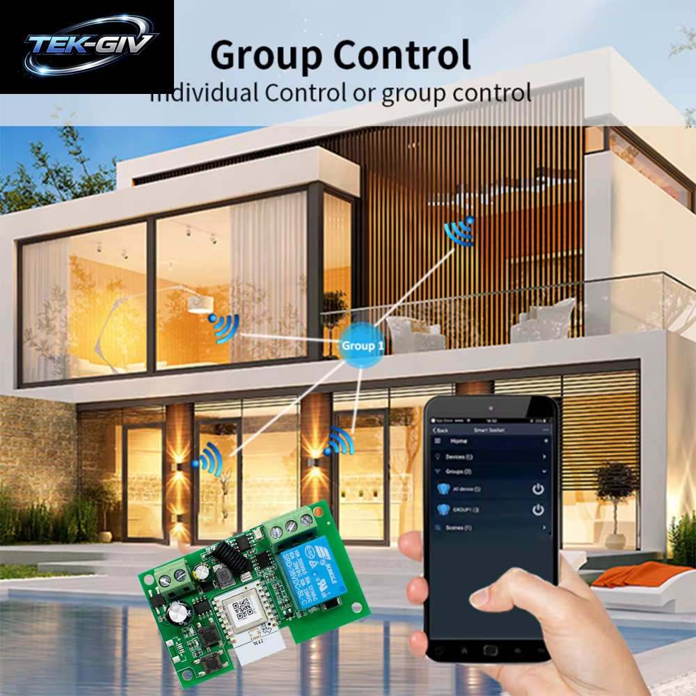 Zigbee Tuya Smart Relais Modul Auf off Controller 1/2/4CH DC 12V 24V 7-32V AC 220V Rf433Mhz Fernbedienung Licht Schalter Arbeit Mit Alexa,Zigbee-Hub Erforderlich