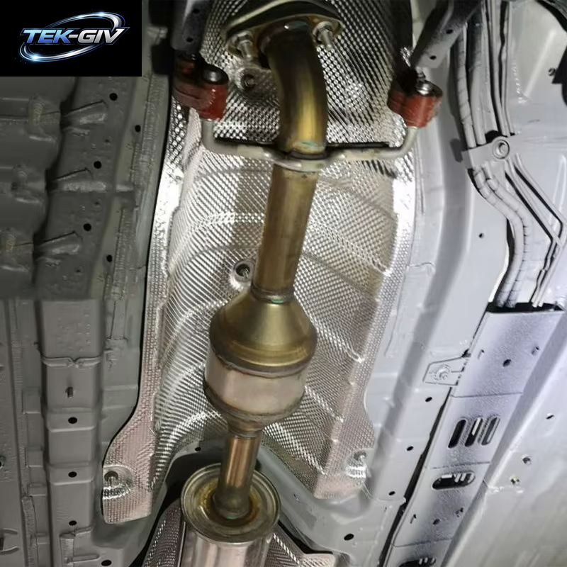 Silber Geprägte Aluminium-Hitzeschild-Auspuffanlagen, Elektrische Turbo-Wärmedämmung, Isolierte Aufkleber-Auspuffanlagen Mit Automatischer Temperatur