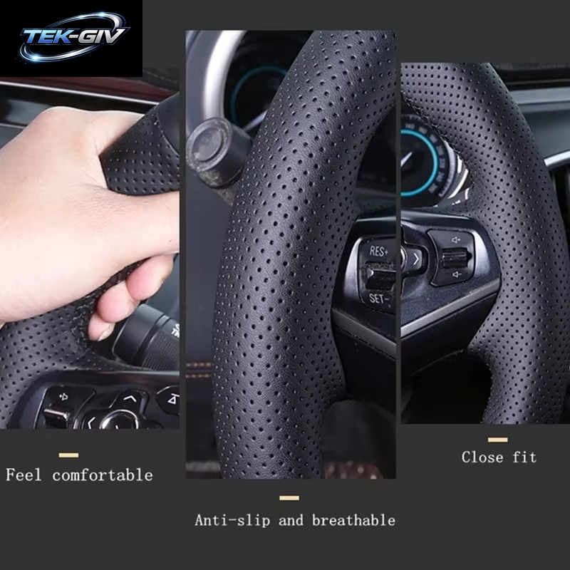 Handgenähter, Rutschfester, Atmungsaktiver Auto-Lenkradbezug Aus Echtem Leder Für Porsche 986 1998–2004 Diy-Autoinnenraum