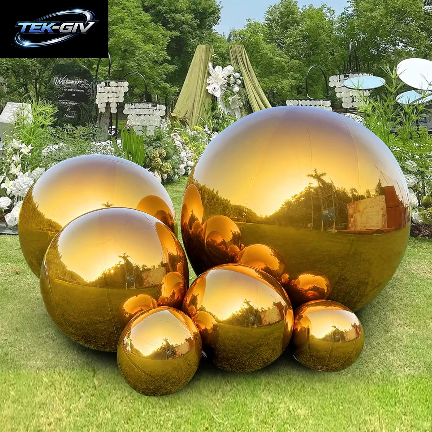 10-70 Zoll Gold 4D Runder Folienballon Riesige 4D Rot Silberfolie Helium Luftballons Für Geburtstagsfeier Hochzeit Babyparty Deocr Gl