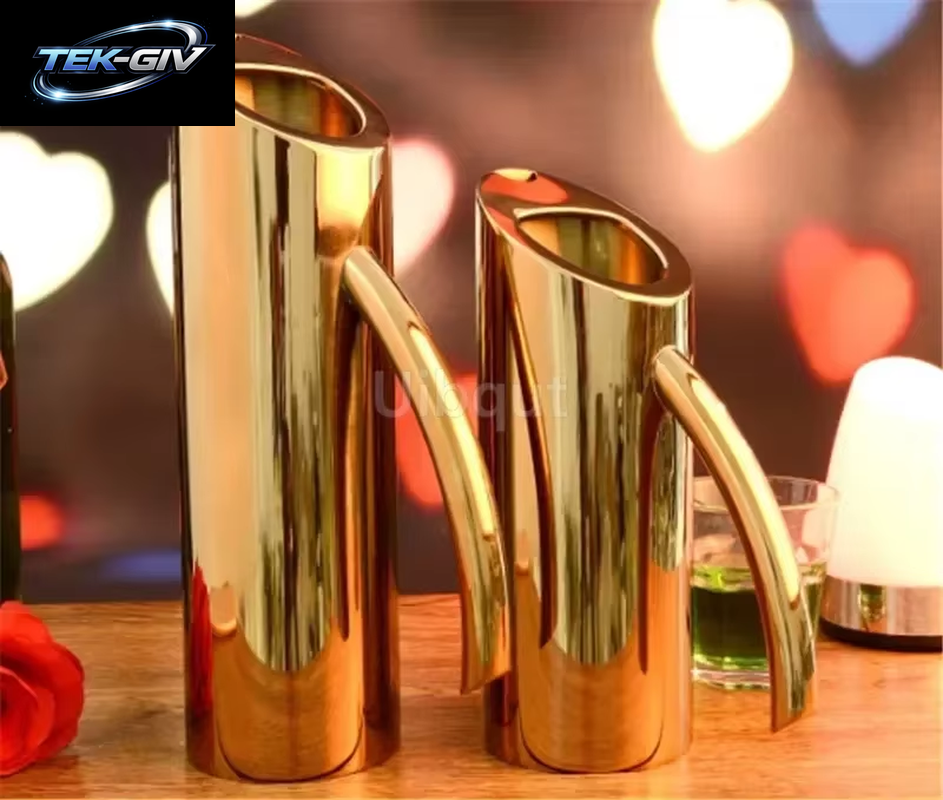 Goldene Goldene Edelstahl Eis Kalt Einfrieren Wasser Topf Wasserkocher Wein BIER GLAS Bar Fruchtsaft Krüge Rotwein Teiler Container