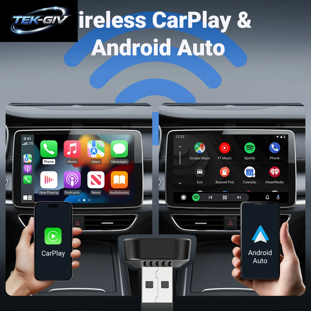XUDA Carplay Android Auto Wireless Adapter Smart AI Box Auto OEM Kabelgebundenes Android Auto Zu Kabellosem Usb-Dongle Für Toyota Volvo