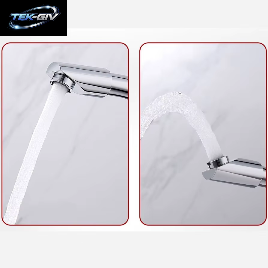 360 ° Rotierender Waschbecken-Wasserhahn Für Küche Und Bad, Warm- Und Kaltwasserhahn Mit Doppeltem Verwendungszweck, Spritzwassergeschützt