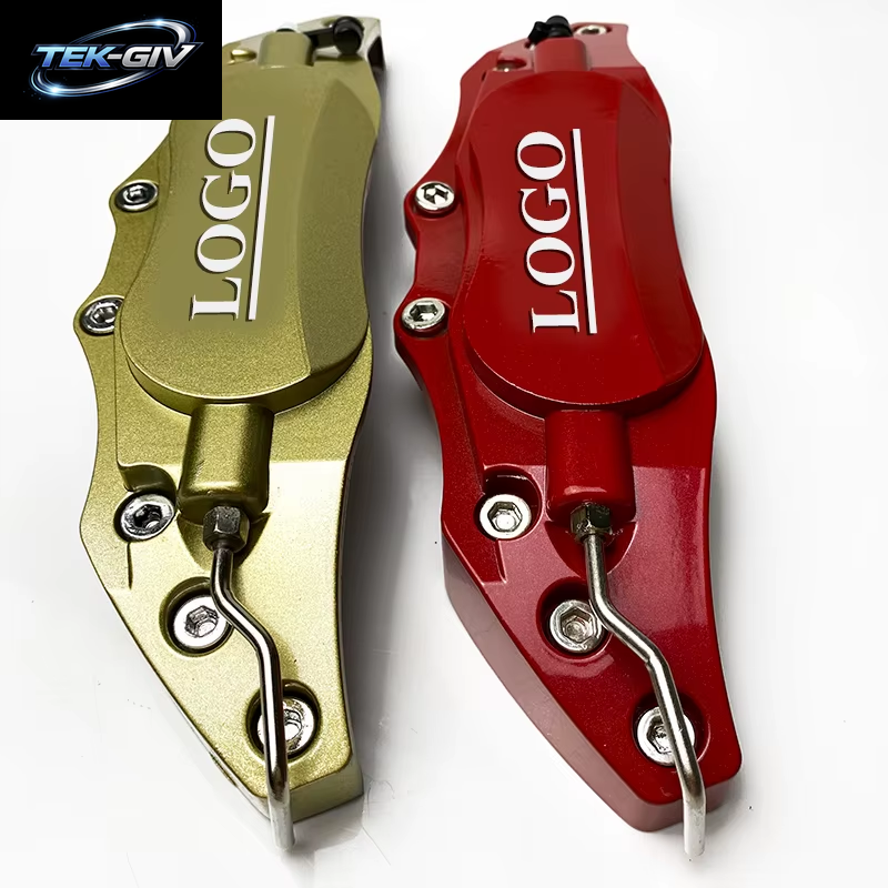 2Pcs S/M/L Metall Aluminium Auto 3D Disc Bremssattel Abdeckungen Aufkleber Für Hyundai KIA Alfa Romeo AUDI BMW Mercedes Benz Zubehör
