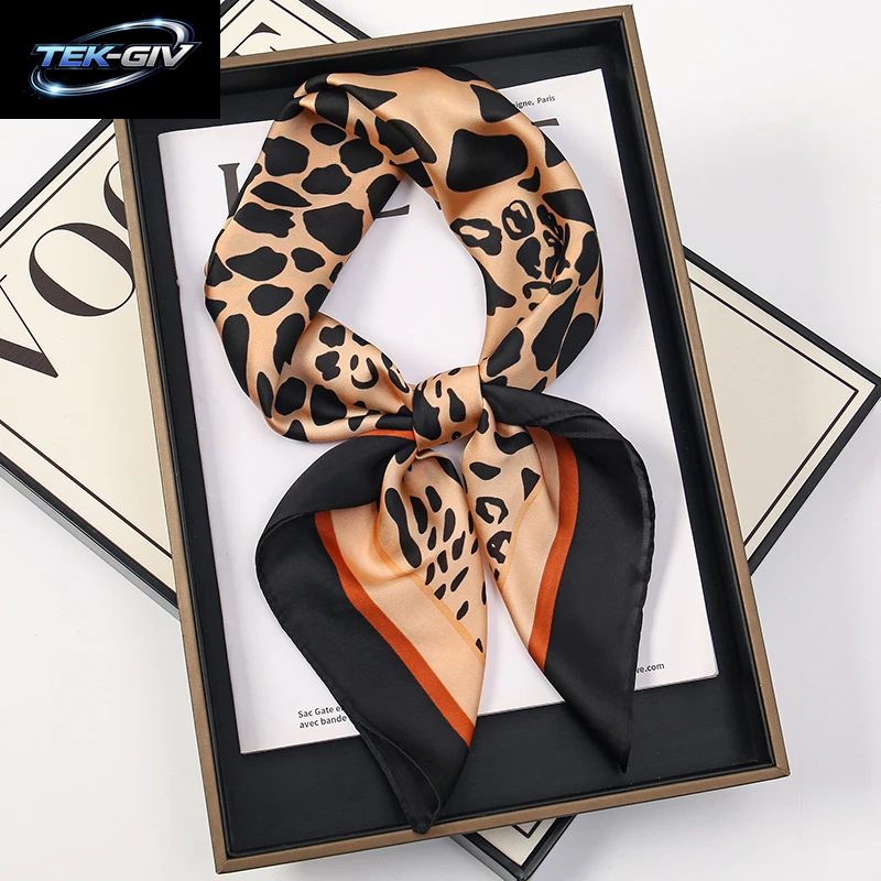 60 Farben Luxus-Schal Für Damen 70*70Cm Seidengefühl Quadratisches Haartuch Foulard Satin-Schal Großformatiges Kopftuch Hijab Taschentuch
