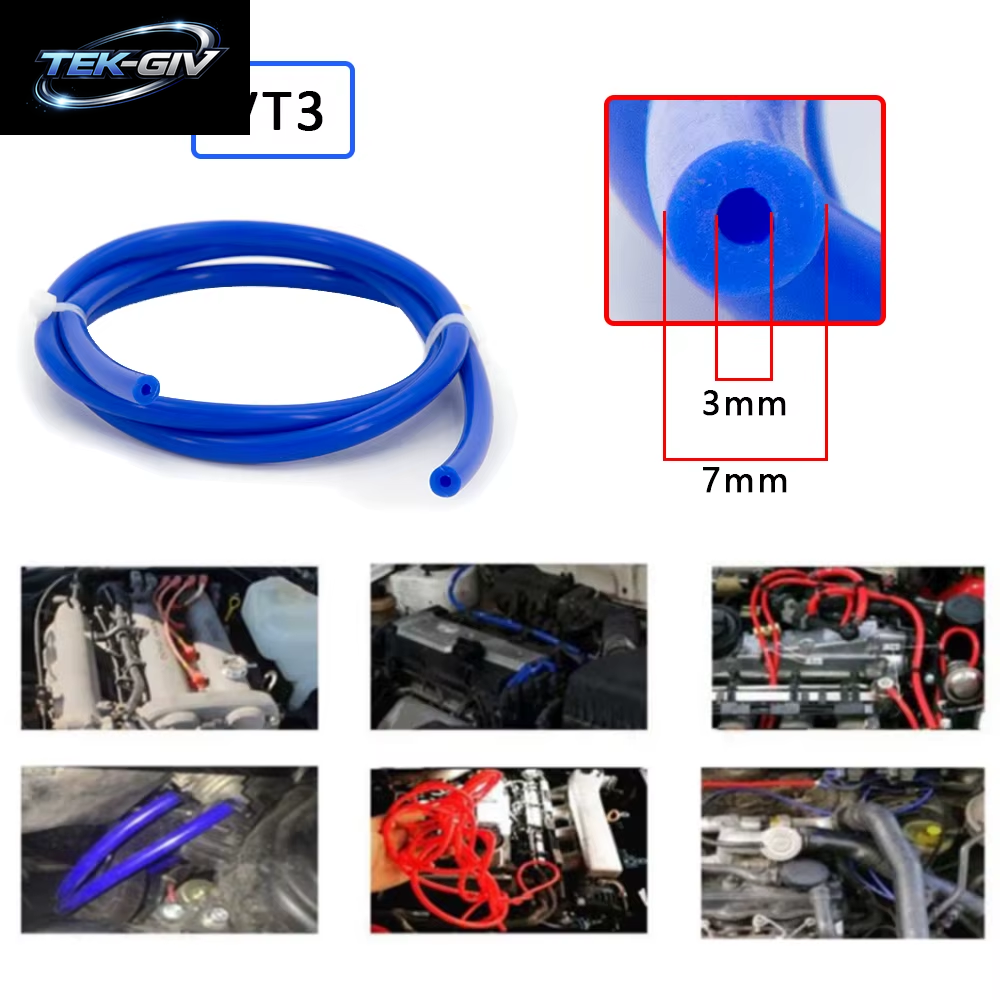 2M Länge Silikon Vakuum Rohr Schlauch Silikon Schläuche 3MM 4MM 6MM 8MM 10MM 12MM 14MM 16MM Blau Auto Teile Universal