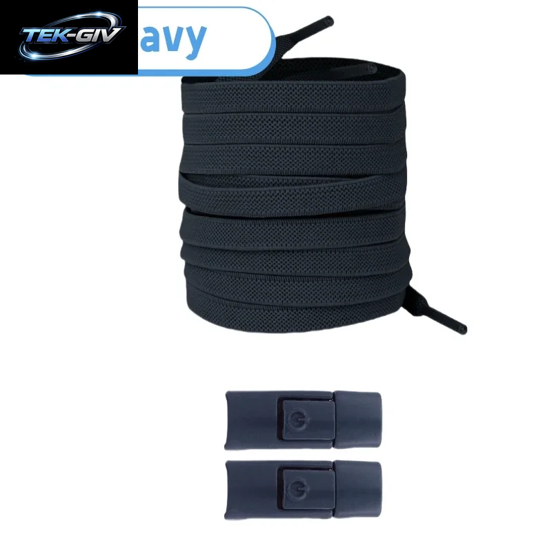Neu Ohne Krawatten, Elastische Schnürsenkel, Keine Krawatte, Schnürsenkel, Press-Lock-Schnürsenkel, Sneaker, Kinder Und Erwachsene, 8 Mm, Verbreiterte Flache Schnürsenkel Für Schuhe