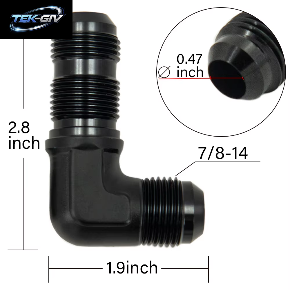 1Pcs AN6 Männlichen Zu AN6 Männlichen Zu AN6 Männlichen 90 Grad Schlauch Fitting Schott Mutter Für Tab Oder Wirewall