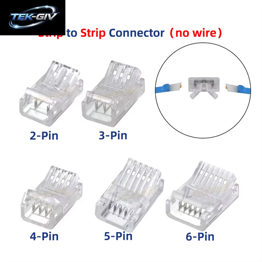 8Mm 10Mm 2Pin 3Pin 4Pin 5Pin 6Pin 12Mm IP20 IP65 LED Streifen Zu Streifen Oder Linie Schnell Anschlüsse Verlängerung Draht Terminal Anschlüsse