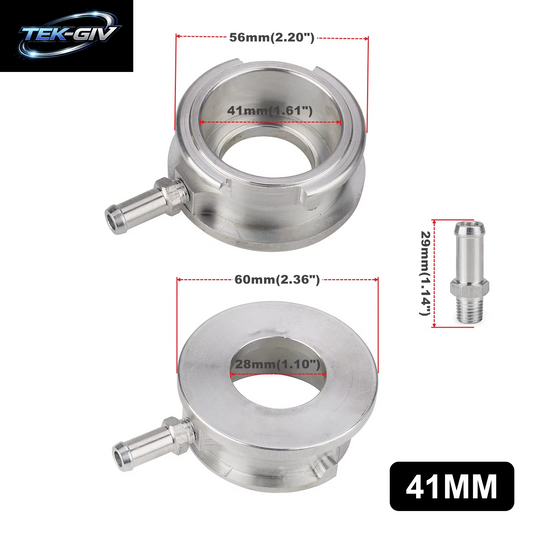 Neuer 41Mm Oder 32Mm Auto Silber Kühler Einfüll Stutzen ID Billet Aluminium Angeschweißter Kühlers Ch Lauch Anschluss Einst Eck Hals Flansch Adapter