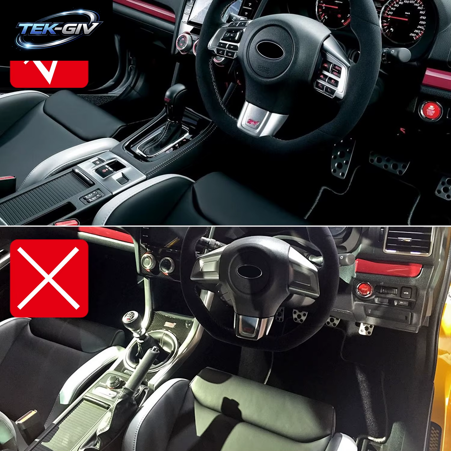 Für Subaru Wrx Sti 2010-2015, Levorg 2014-2017 Ruß Ruß Automatische Schalt Kasten Platte Dekorative Abdeckung Verkleidung Autozubehör