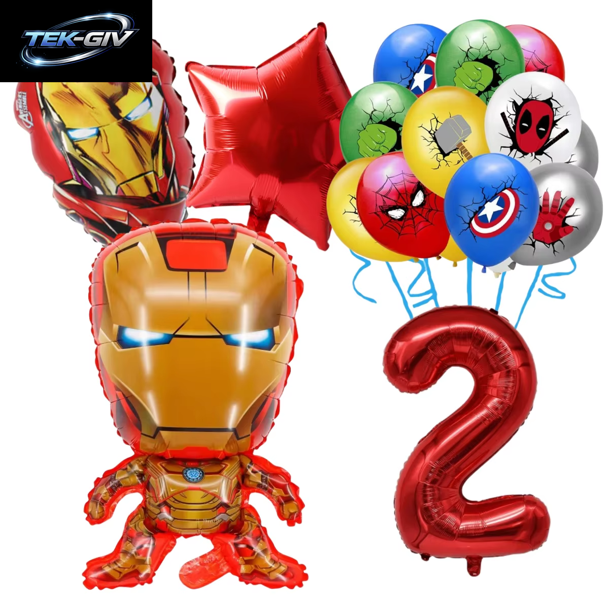 The Avengers Marvel Superheld Hulk Spider-Man Iron Man Ballon Latex Digitalballon Geburtstagsparty Babyparty the Avengers