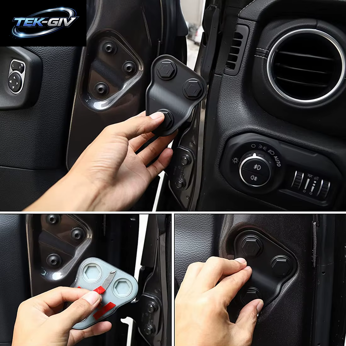 Türschloss Abdeckung & Tür Schraube Abdeckung Trim Zubehör Für Jeep Wrangler JL 2018-2022 Gladiator JT 2020-2022