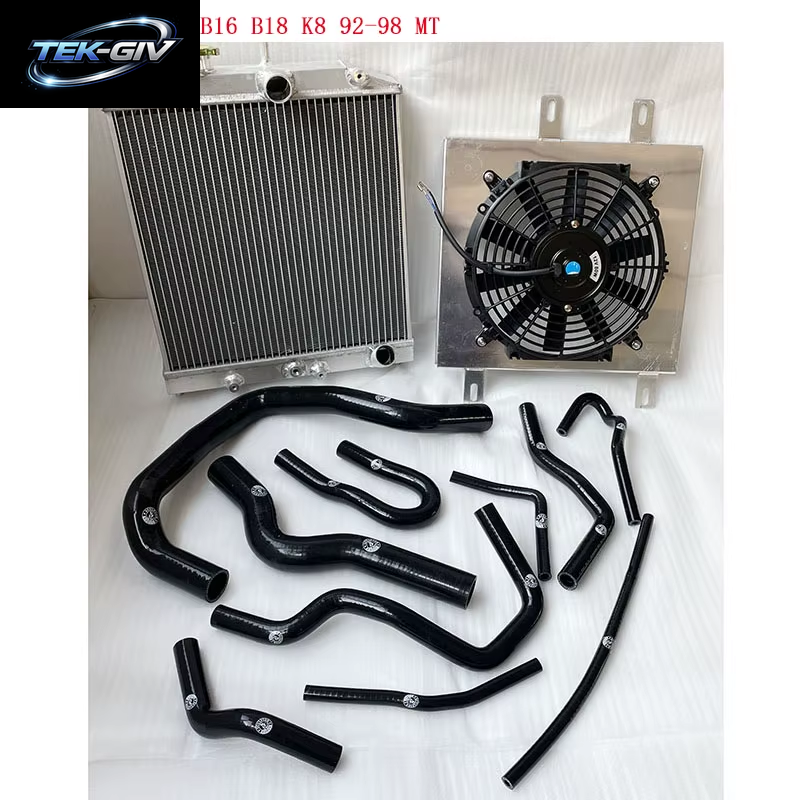 Hochleistungs-3-Reihiger Racing-Aluminiumkühler 60 Mm Für Honda Civic EK EG Del Sol Manual D15 D16 Für CIVIC EK3 B16 B18 K8 92–98