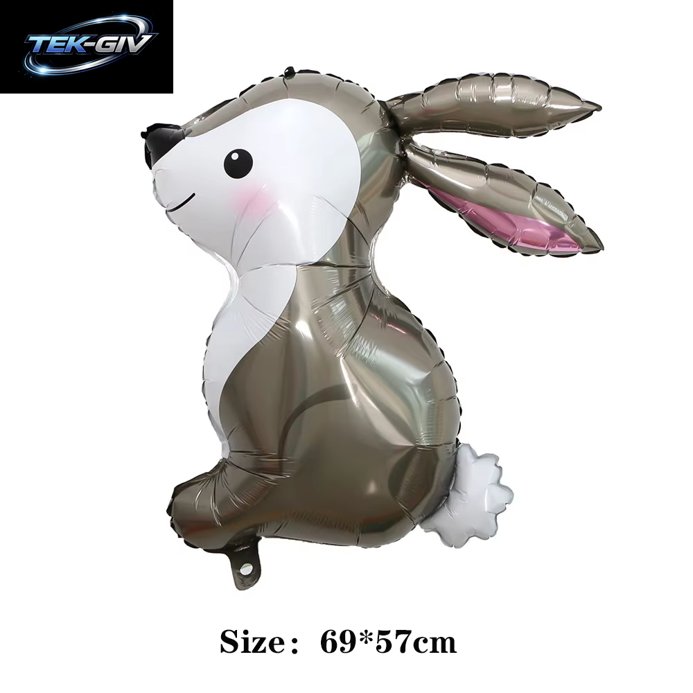 Cartoon Tier Kaninchen Hirsch Folienballon Kinder Geschenke Geburtstag Party Dschungel Tier Thema Dekoration Eichhörnchen Fuchs Bär Helium Globos