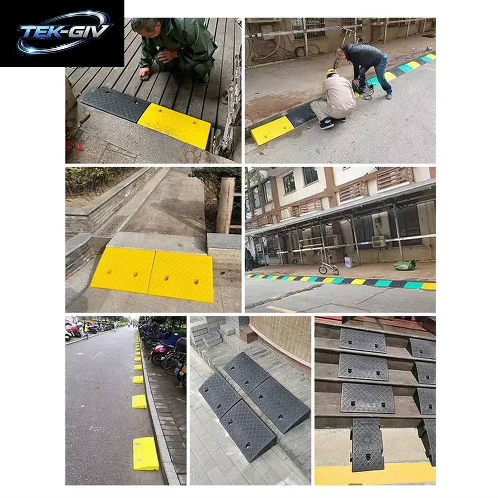 Auto Rad Einfahrt Rampen Tragbare Reifen Bordstein Rampen Anti-Slip Schwelle Rampe Für Auto Anhänger Lkw Fahrrad Auto Zubehör Amagi