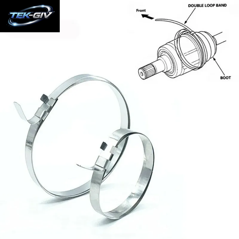 10PCS CV Boot Clips Kit Einstellbare Edelstahl Achse Kupplung Welle Guide Clamp CV Guide Clamp Kit Universal Auto ATV CV