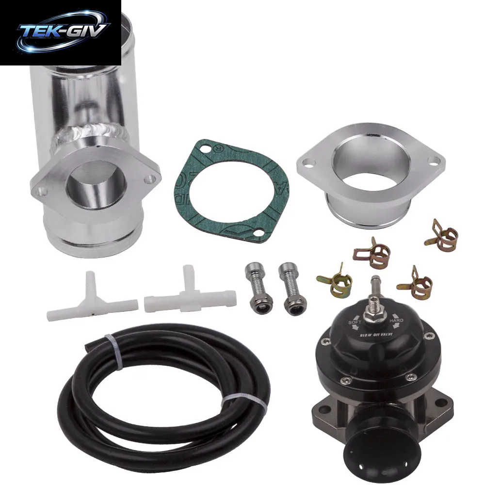 Universelles Turbo-Abblasventil Vom Typ RS, Verstellbar Mit 2,5-Zoll-Aluminium-Flanschrohradapter