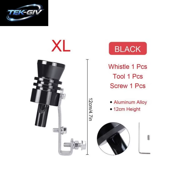 S M L XL Größe Rot Schwarz Turbo Sound Whistle Für Fahrzeug Refit Gerät Auspuffrohr Auto Turbmuffler Universal Sound Simulator Auto
