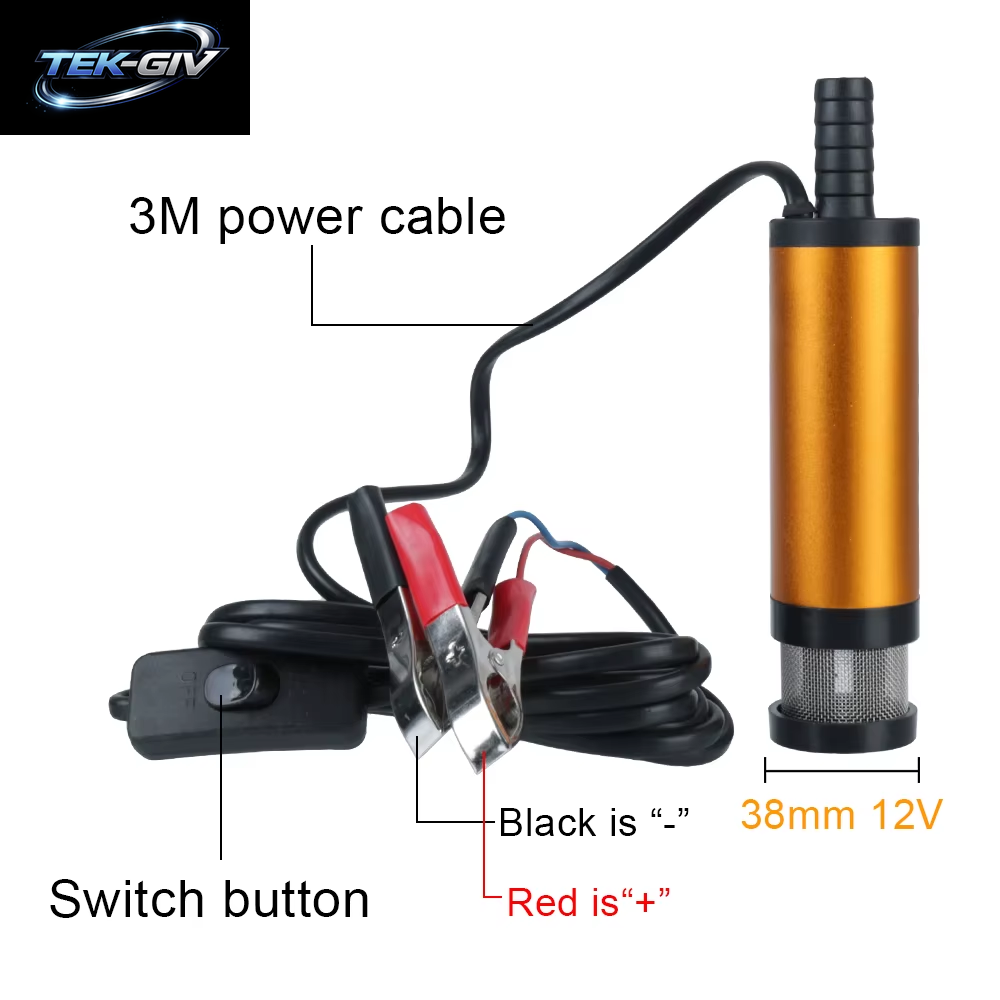 12V Mini 12L/Min Für Pumpen Diesel Öl Wasser Tauch Tragbare Auto Elektrische Öl Pumpe Kraftstoff Transfer Pumpe Aluminium Legierung Shell