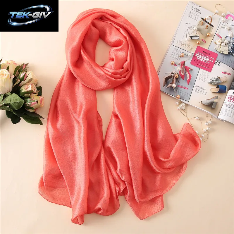 2023 Luxus Marke Frauen Mode Schal Plain Solide Seide Leinen Schals Schals Sommer Dame Bandanas Pashmina Foulard Hijab 180*90 Cm