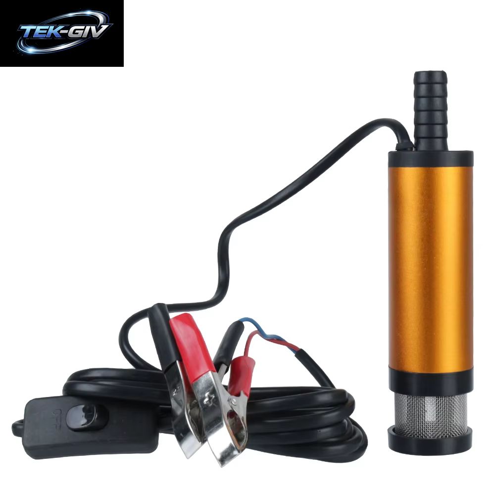 12V Mini 12L/Min Für Pumpen Diesel Öl Wasser Tauch Tragbare Auto Elektrische Öl Pumpe Kraftstoff Transfer Pumpe Aluminium Legierung Shell