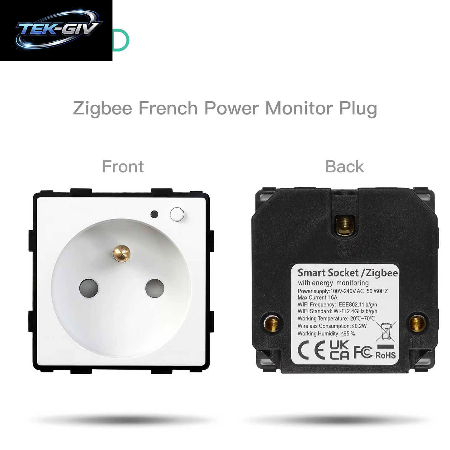 BSEED Zigbee Eu/Fr/Uk/Universal Smart Steckdose Stecker Funktion Teile Mit Power Monitor Glas Rahmen DIY Teile Kostenlose Kombinieren