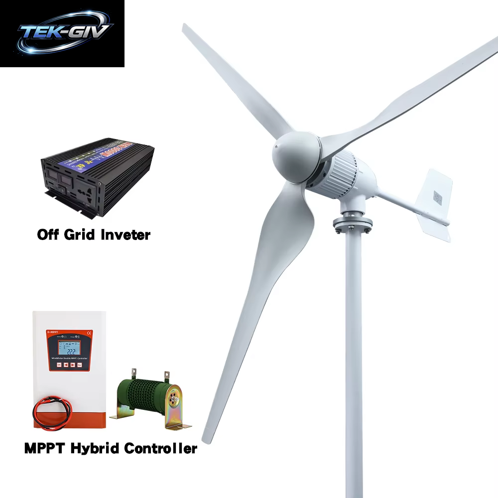 Neue Upgrade Versendet Von Polnischen Lager Mehr Leistungsstarke 5000W Horizontale Wind Turbine Generator Windmühle Mit