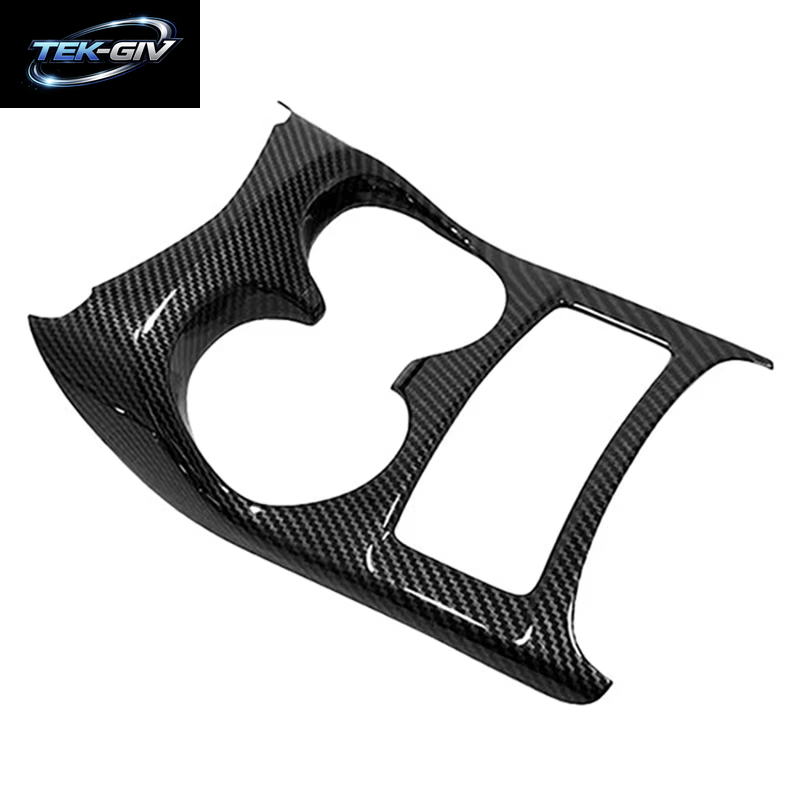 Auto Carbon Fiber Vorne Sitz Center Control Wasser Flasche Tasse Halter Abdeckung Trim Für Nissan Qashqai J11 2014-2020