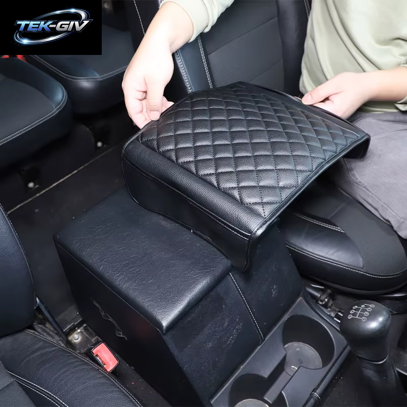 Für Land Rover Defender 90 110 2004-2019 Leder Auto Sitz Armlehne Center Konsole Box Abdeckung Auto Zubehör