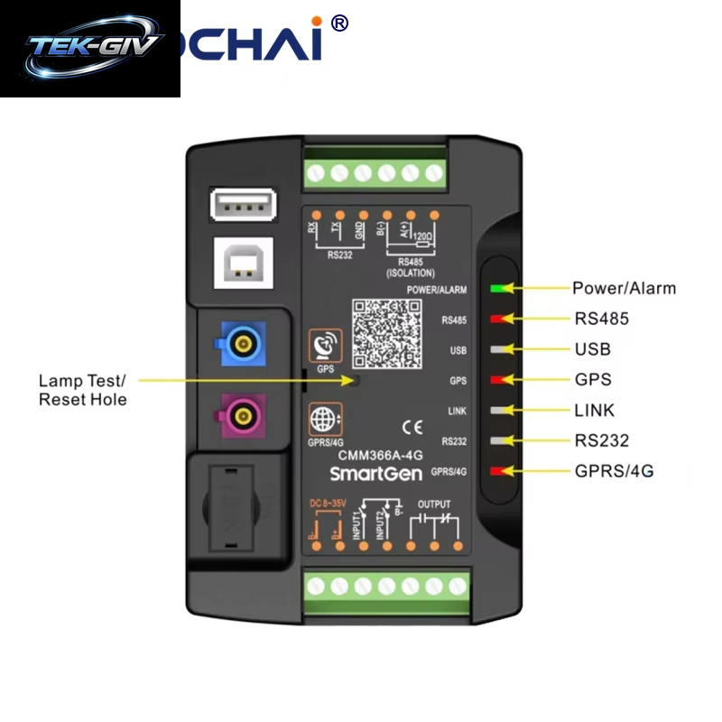 Smartgen CMM366A-ET Kabelgebundenes Ethernet Cloud Server Kommunikationsmodul Internet Monitor Bedienfeld CM366A-WIFI
