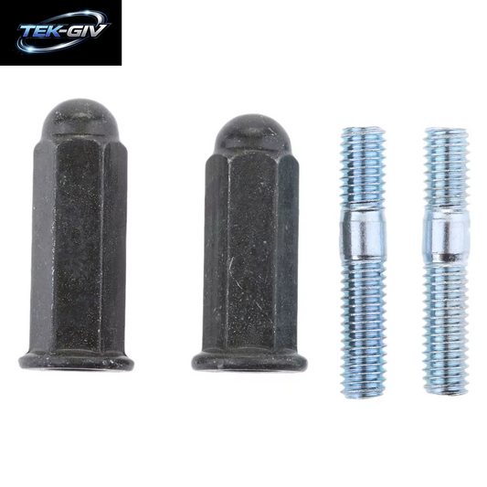 2 Set Roller Schalldämpfer Auspuff Motorrad Roller Abgaskrümmer Bolzen Muttern Schrauben 6Mm Set Für 110-200Cc Pit Dirt Bike Pit