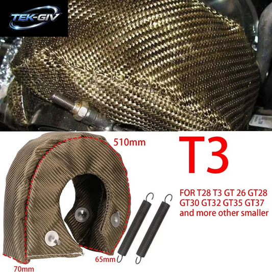 Glasfaser Turbo Hitteschild Turbolader Deken Cover T2 T25 T28 T3 T4 T6 Meest Turbine Hochtemperaturschutz Wrap Heat